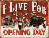 Tin Signs Live For Opening Day 1816 by Tin Signs