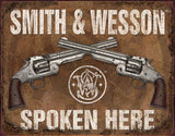 Tin Signs S&W Spoken Here 1849 by Tin Signs