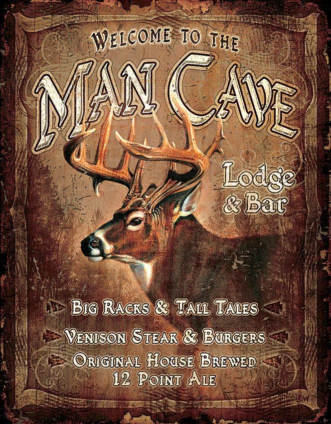 Tin Signs Man Cave Lodge 1868 by Tin Signs