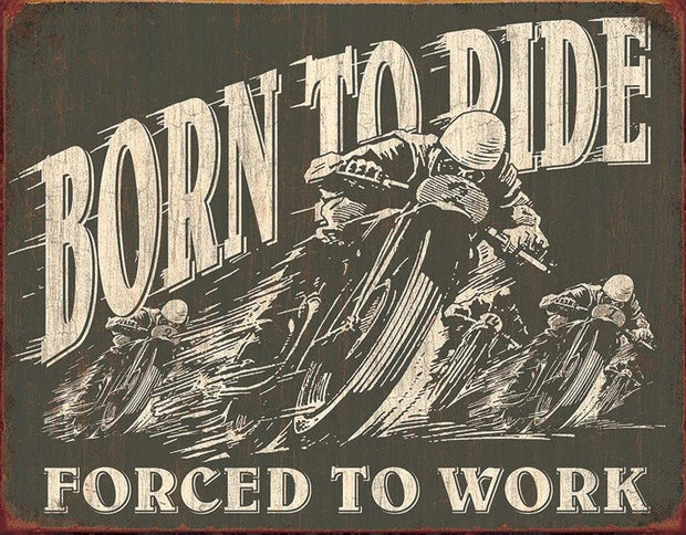 Tin Signs Born To Ride 1885 by Tin Signs