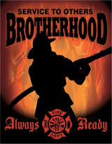 Tin Signs Fireman Brotherhood 1901 by Tin Signs