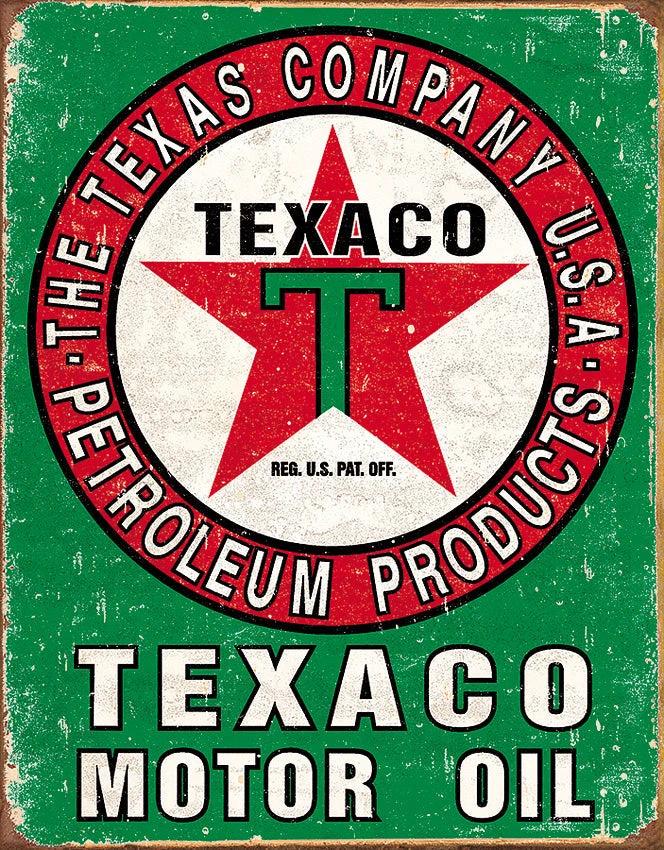 Tin Signs Texaco Motor Oil 1927 by Tin Signs