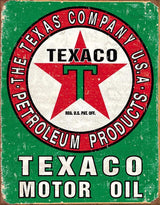 Tin Signs Texaco Motor Oil 1927 by Tin Signs