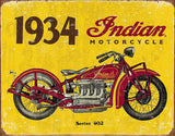 Tin Signs 1934 Indian Motorcycles 1929 by Tin Signs