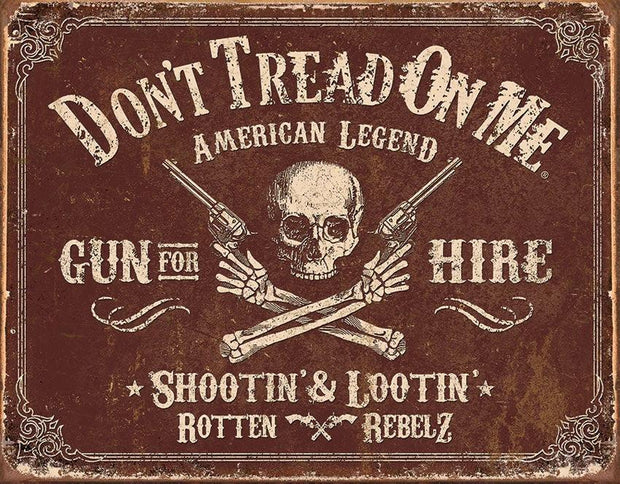 Tin Signs DTOM Gun for Hire 2007 by Tin Signs