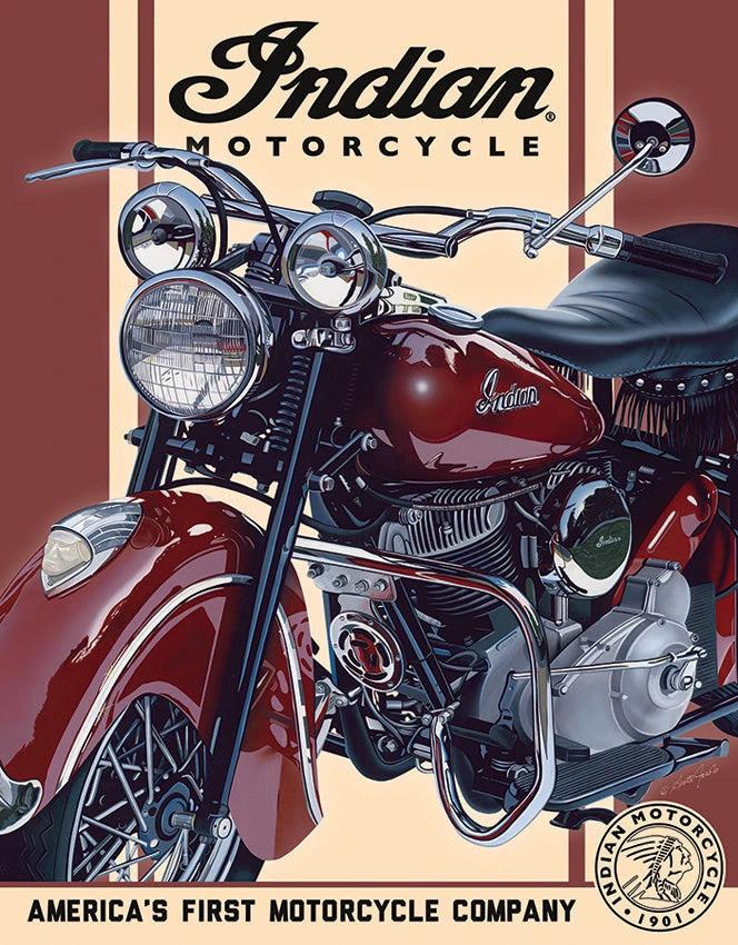 Tin Signs Indian 48 Chief Tin Sign 2009 by Tin Signs
