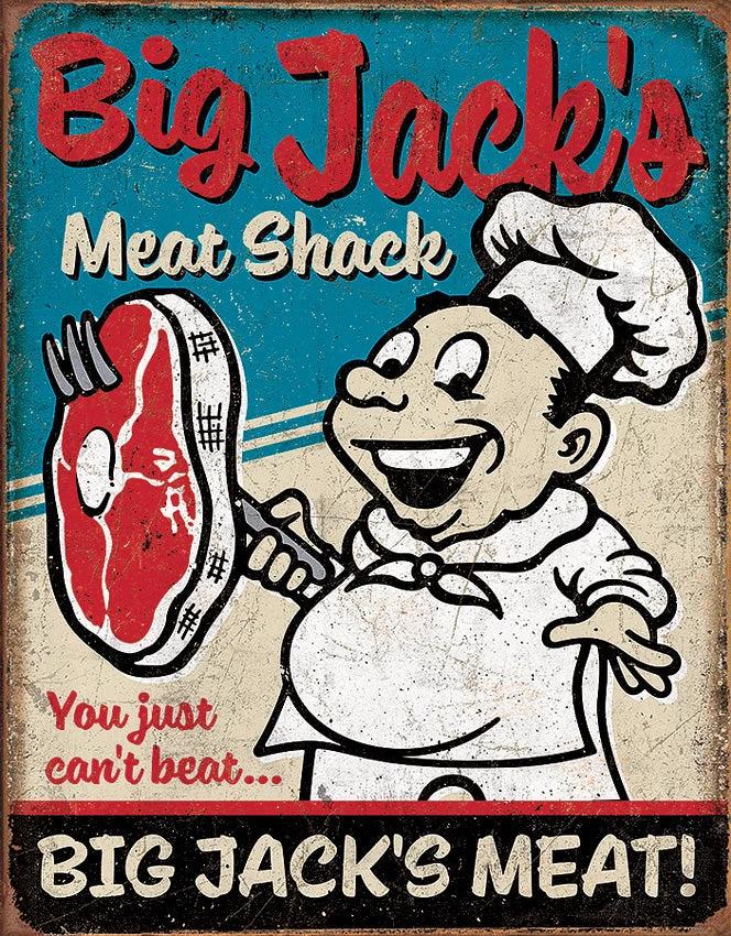Tin Signs Big Jacks Meats Sign 2122 by Tin Signs