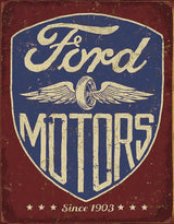 Tin Signs Ford Motors Since 1903 2205 by Tin Signs