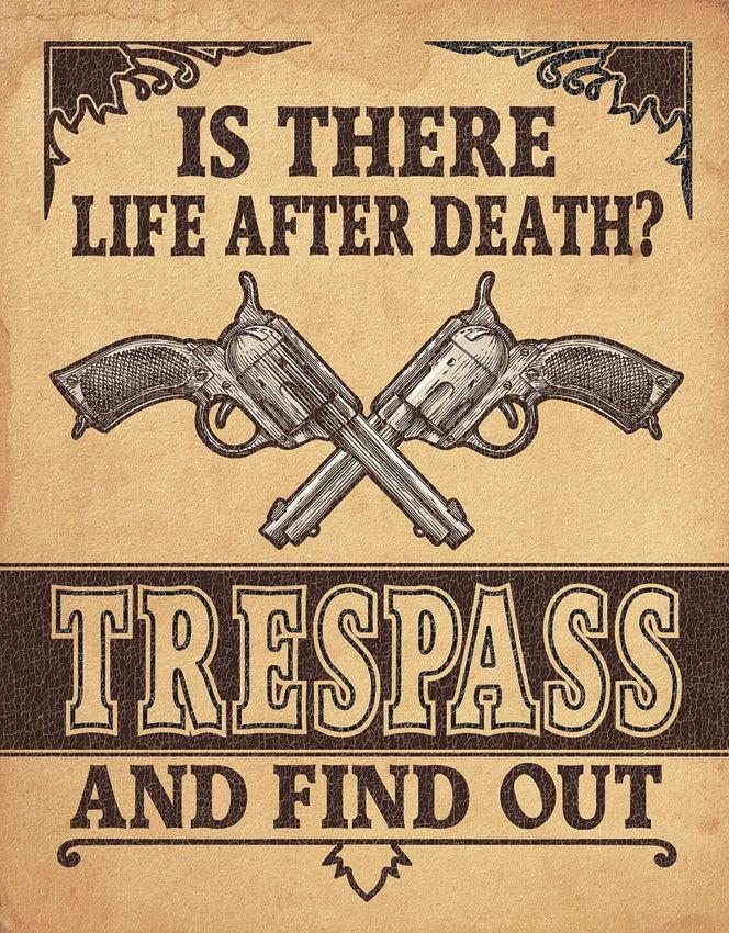Tin Signs Trespass Sign 2347 by Tin Signs