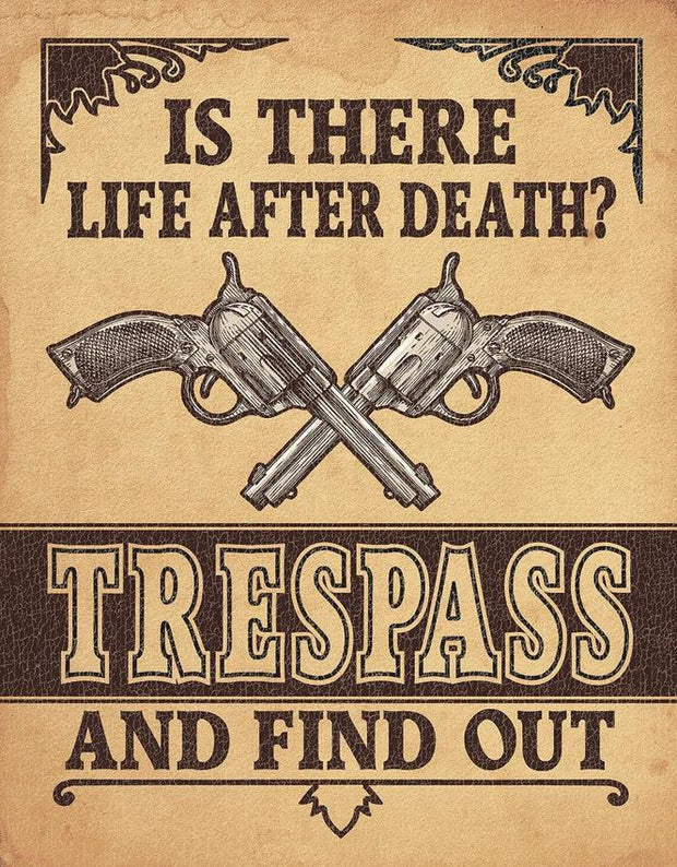 Tin Signs Trespass Sign 2347 by Tin Signs