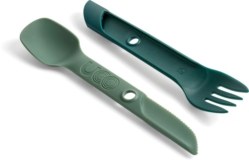 UCO Switch Spork Utensil Set Grn F-SP-SWITCH GREEN