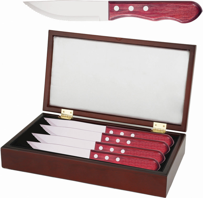 Utica Big Red Steak Knife Set 75-840529S4
