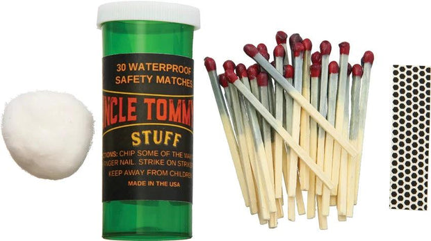 Uncle Tommy's Stuff 30 Waterproof Safety Matches 30 WATERPROOF SAFETY MATCHES by Uncle Tommy's Stuff