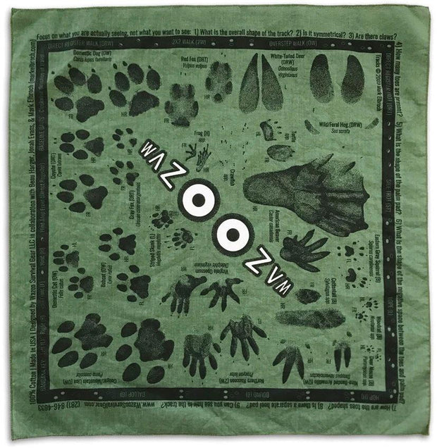 Wazoo Survival Gear Bandana Tracking Field Kit GTR-TK-SG by Wazoo Survival Gear