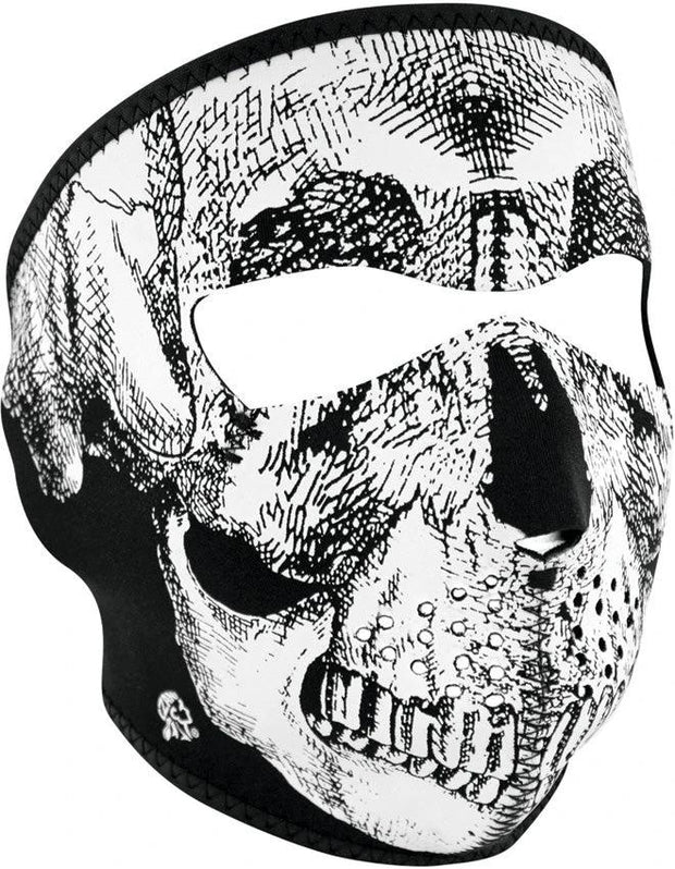 Zan Headgear Full Face Mask BW Skull WNFM002 by Zan Headgear