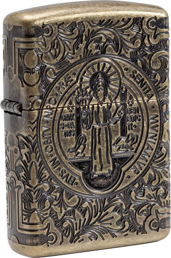 Zippo Armor® St. Benedict Design Windproof Lighter by Zippo