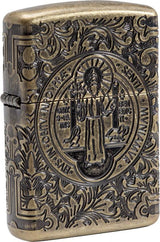 Zippo Armor® St. Benedict Design Windproof Lighter by Zippo
