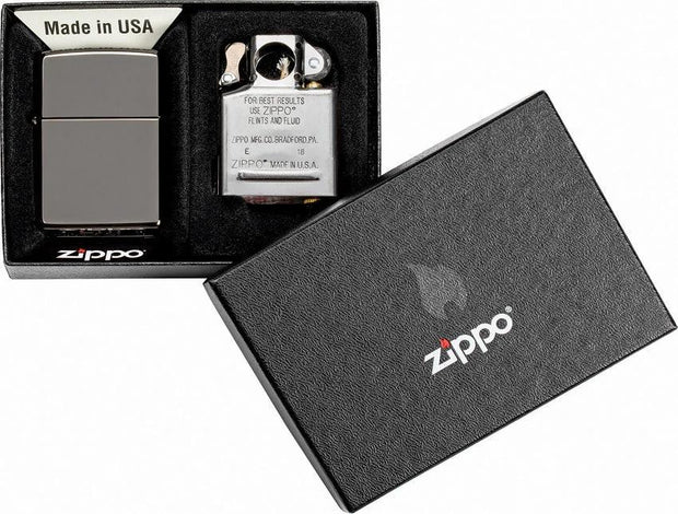 Zippo 07658 Lighter and Pipe Insert Combo – Black Ice by Zippo