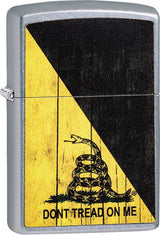 Zippo Dont Tread on Me® Woodgrain Street Chrome™ Lighter by Zippo