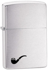 Zippo Pipe Brushed Chrome Windproof Lighter by Zippo