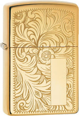 Zippo Venetian® 352B High Polish Brass Windproof Lighter by Zippo