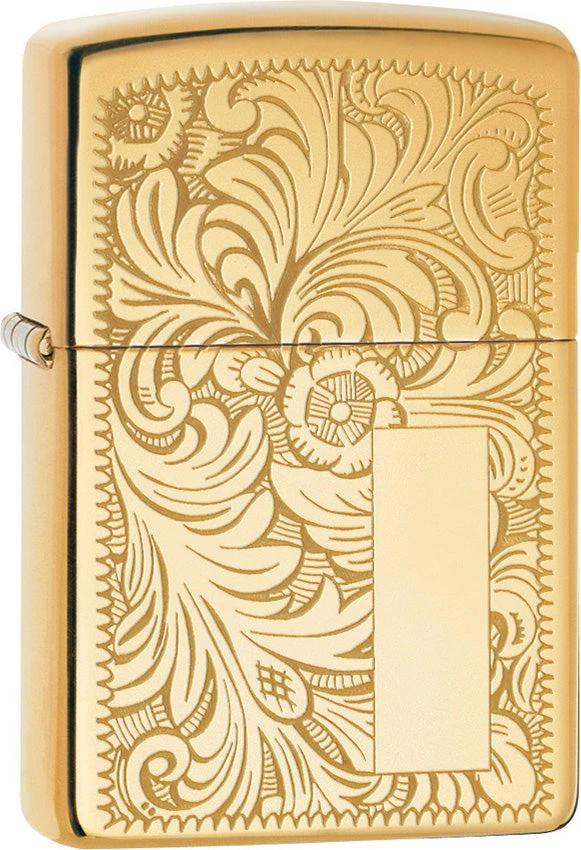 Zippo Venetian® 352B High Polish Brass Windproof Lighter by Zippo