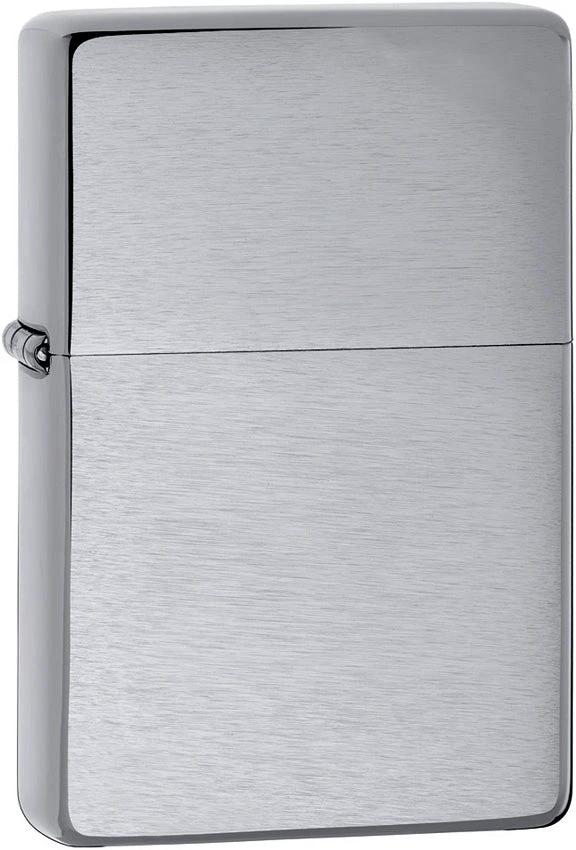 Brushed Chrome Vintage Zippo Lighter – Sleek, Personalized Outdoor Companion by Zippo