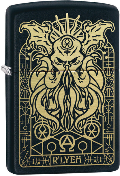 Monster Design Black Matte Zippo® Lighter