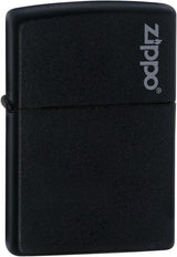 Classic Black Matte Zippo® Logo Lighter by Zippo
