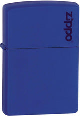 Classic Royal Blue Matte Zippo® Logo Lighter by Zippo