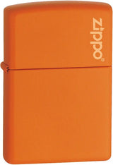 Zippo® Orange Matte Logo Lighter – Model 231ZL by Zippo
