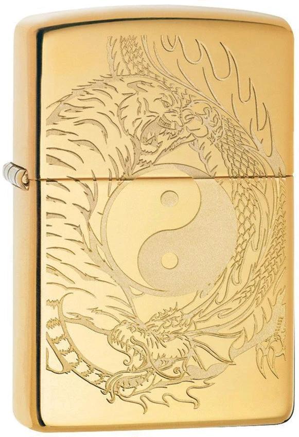 Tiger and Dragon Design Zippo® Lighter by Zippo