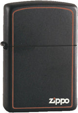 Classic Black & Red Zippo® Logo Lighter by Zippo
