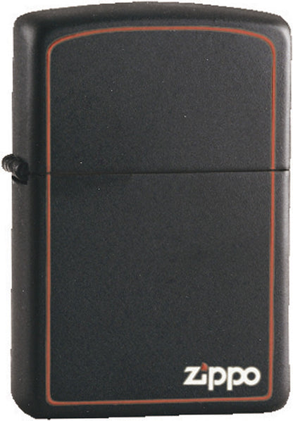 Classic Black & Red Zippo® Logo Lighter