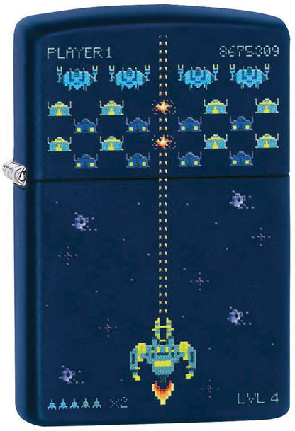 Zippo Pixel Game Lighter – Navy Matte