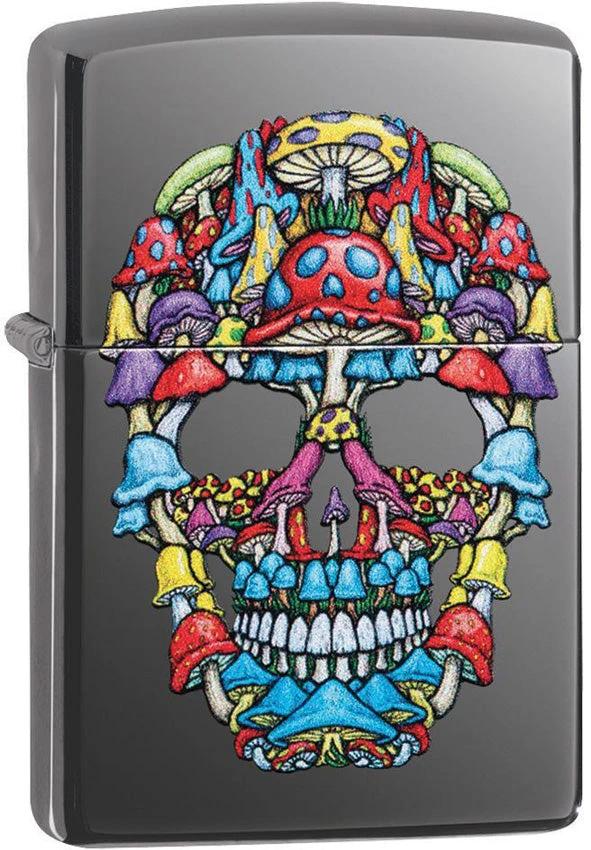 Zippo Mushroom Skull Lighter 49135 by Zippo