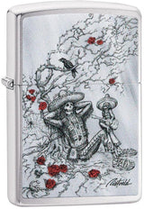 Zippo Rietveld Relaxing Skeleton Lighter – Brushed Chrome by Zippo