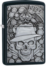 Zippo Gambling Skull Lighter 49183 by Zippo