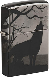 Wolves Design Zippo Lighter – Black Ice® Finish by Zippo