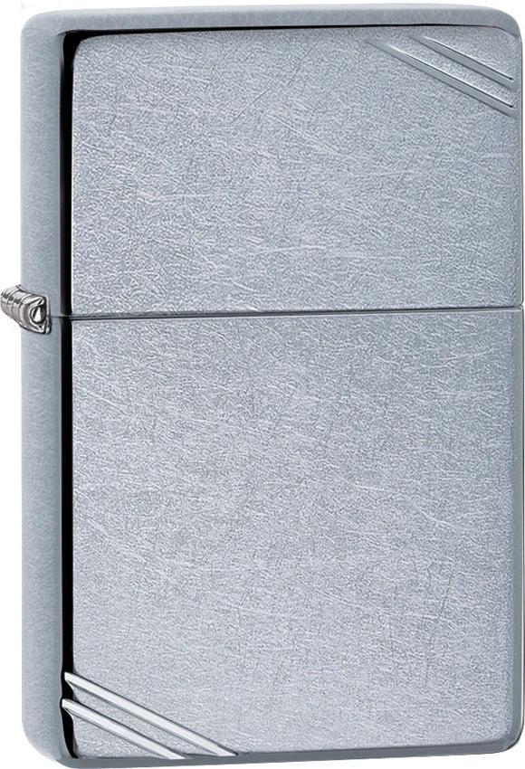 Zippo Street Chrome™ Vintage Lighter – Decorative Slashes by Zippo