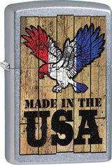 Zippo 15290 Eagle USA Lighter – Street Chrome Finish by Zippo