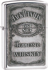 Zippo Jack Daniel’s® Chrome Emblem Lighter – High Polish Finish by Zippo