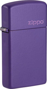 Slim® Purple Matte Zippo Logo Lighter by Zippo