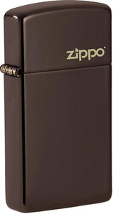 Slim® Brown Zippo Logo Lighter by Zippo