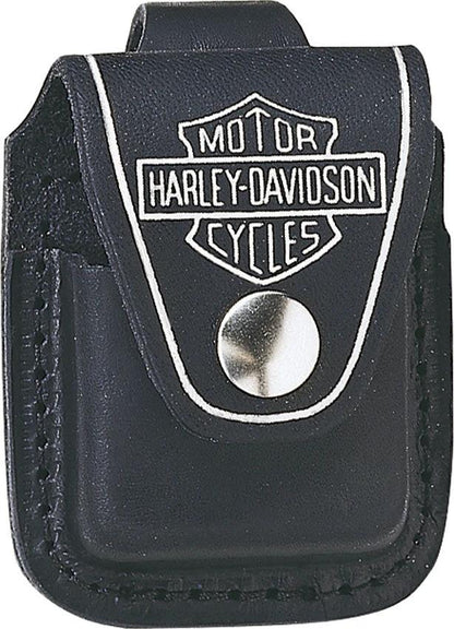 Harley-Davidson® Black Leather Zippo® Lighter Pouch – Belt Loop by Zippo