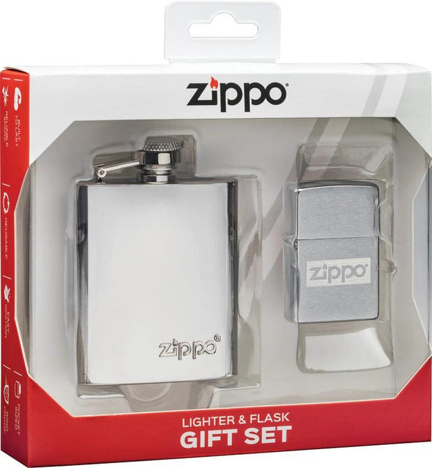 Zippo Lighter and Flask Gift Set 49358 by Zippo