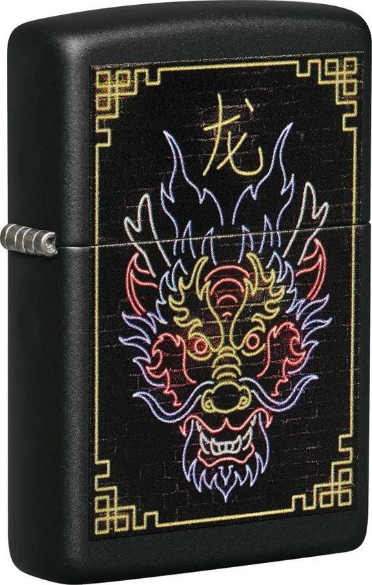 Zippo Neon Dragon Design Windproof Lighter (Model 49396) by Zippo