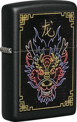 Zippo Neon Dragon Design Windproof Lighter (Model 49396) by Zippo