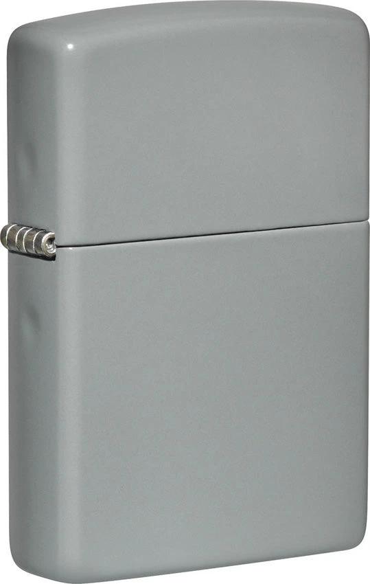 Flat Grey Classic Zippo Lighter by Zippo