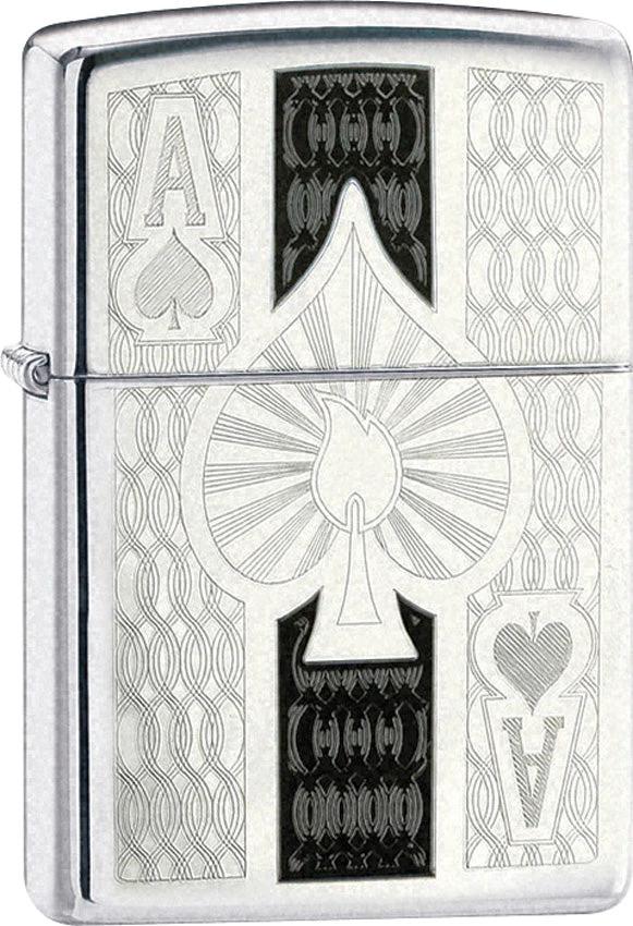 Zippo 24196 Ace Lighter – High Polish Chrome Finish by Zippo